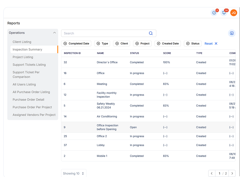 Customizable Reporting and Analytics
