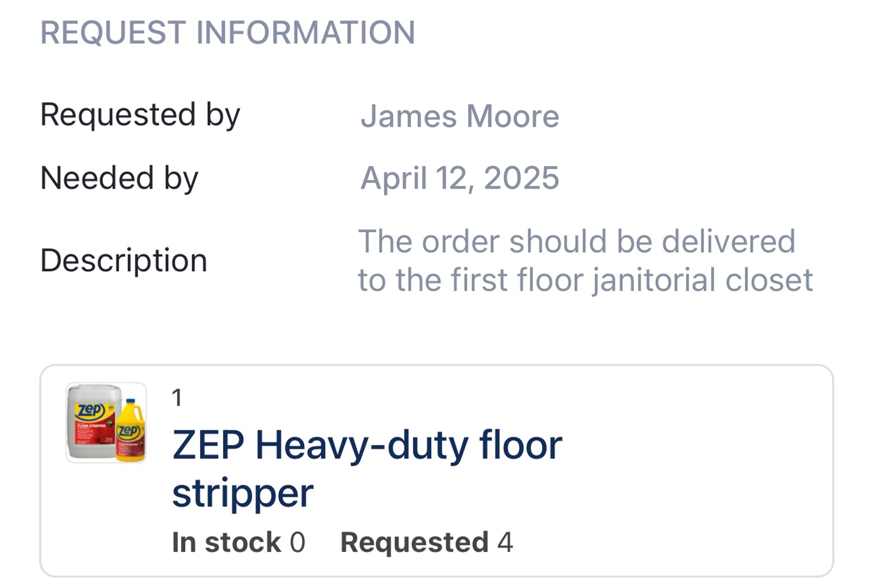 Supply Requests